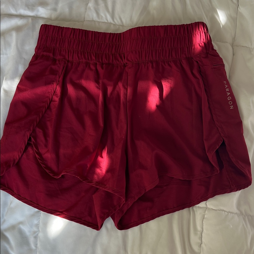 Paragon Fitwear Women's Athletic Shorts in Deep Red